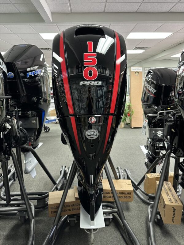 New Mercury 150 HP 25″ Shaft 4-Stroke Pro XS