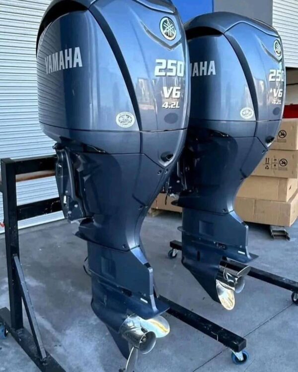 Pair Yamaha 250 HP Outboard Motors (LF250XB) 2022 - Image 2