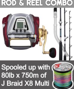 DAIWA SEABORG 1200MJ ELECTRIC REEL & SALTIST 56HT ROD COMBO