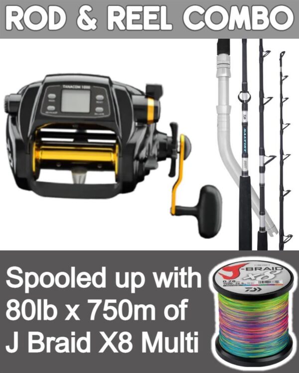 Daiwa Tanacom 1000 Electric Reel & Saltist 56HT Rod Combo